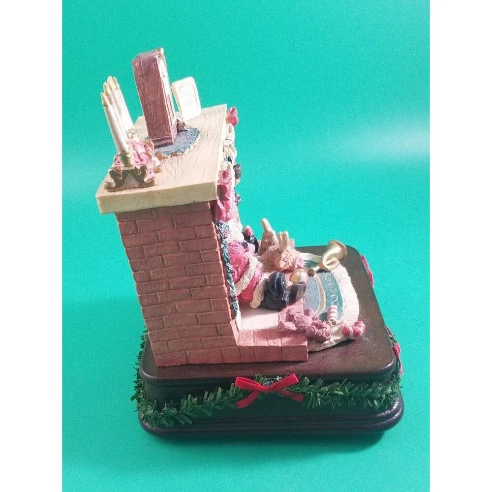 House Of Lloyd Crash Landing Music Box: plays Santa Claus Is Coming To Town EUC